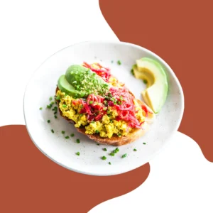 Tofu Scrambled Toast & Avocado